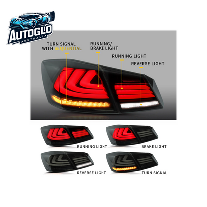 VLAND Full LED Sequential Tail Lights For Honda Accord 2013-2015