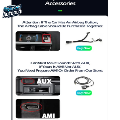 Autoglo Australia 12.3" XL FHD Carplay Android BT GPS 4G Stereo (Low) for AUDI Q5 (4+32G)