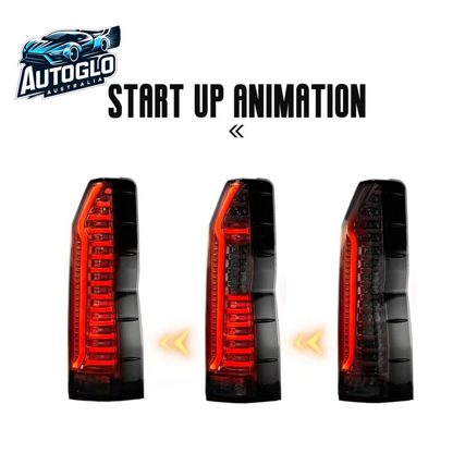 Autoglo Australia LED Tail Lights For Toyota Hiace 6th H300 2019-2023 Sequential with Animation DRL
