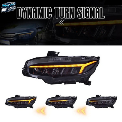 Autoglo Australia LED RGB Headlights For Honda Civic 10th Gen
