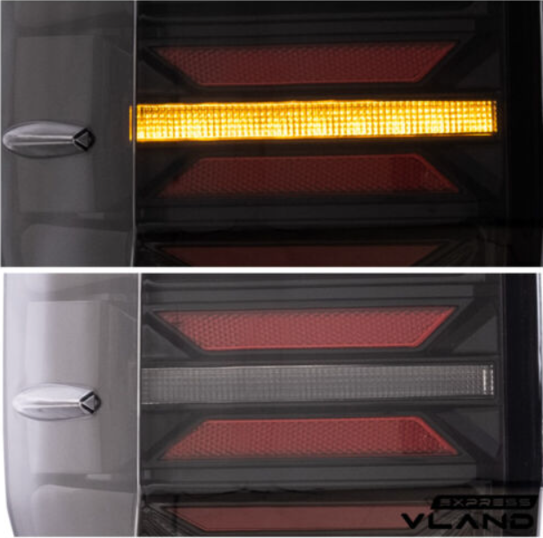 VLAND Clear Lens LED Tail Lights For Ford Ranger 2012-2018 W/Sequential Signal