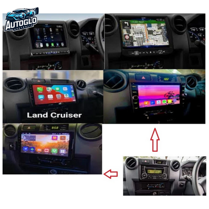 Autoglo Australia 10.1" Carplay Android 13 GPS BT Stereo for TOYOTA LANDCRUISER (2+32GB) 2007-15