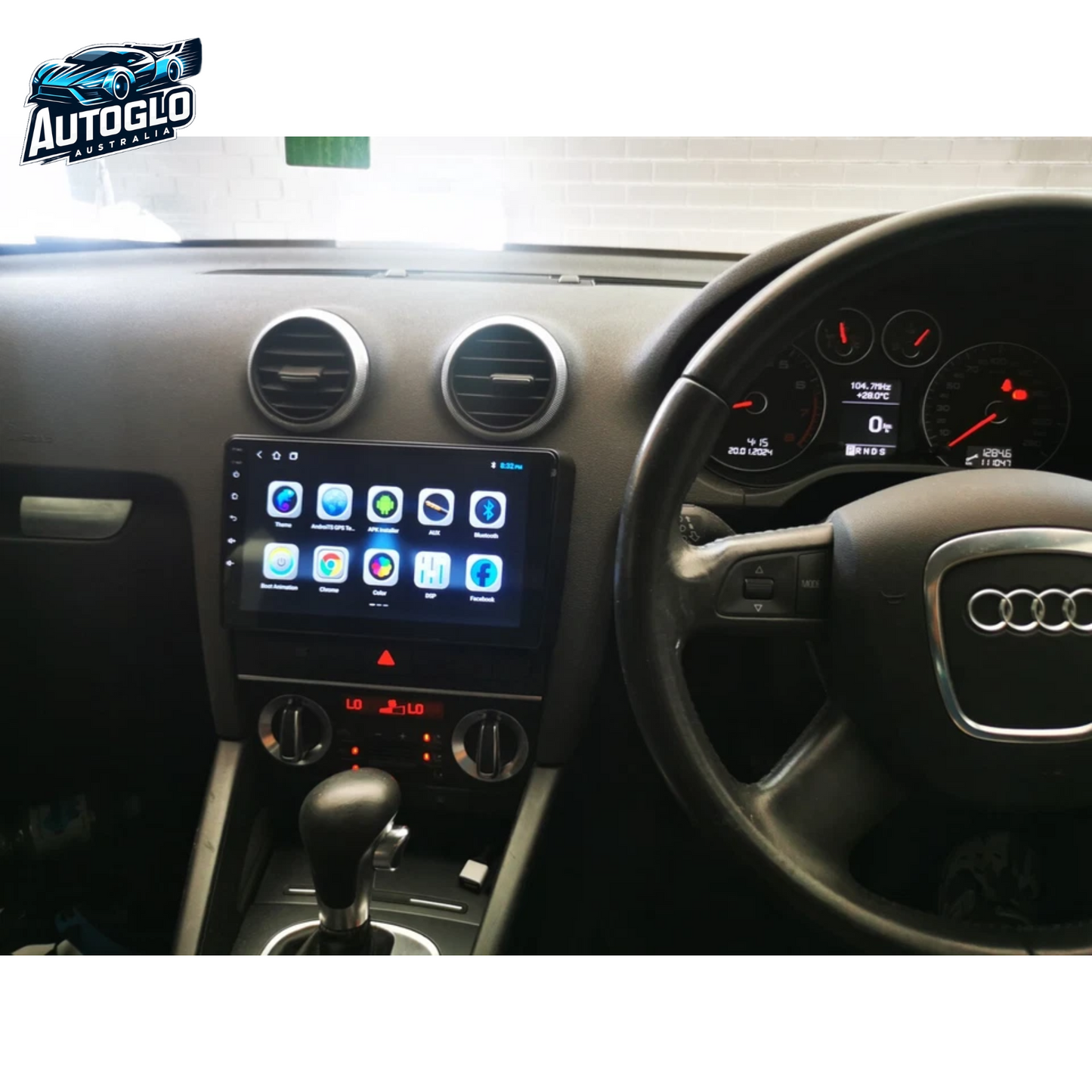 Autoglo Australia 9" (2G+32G) GPS BT WiFi CARPLAY ANDROID Stereo For Audi A3 S3 RS3 8P (2003-12)