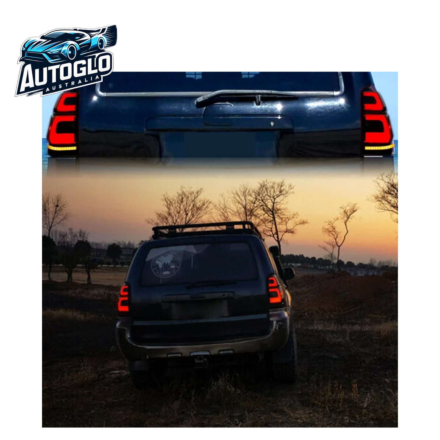 Autoglo Australia LED Tail Lights for Toyota 4Runner GEN 4 2003-2009 Start UP Animation New Brake