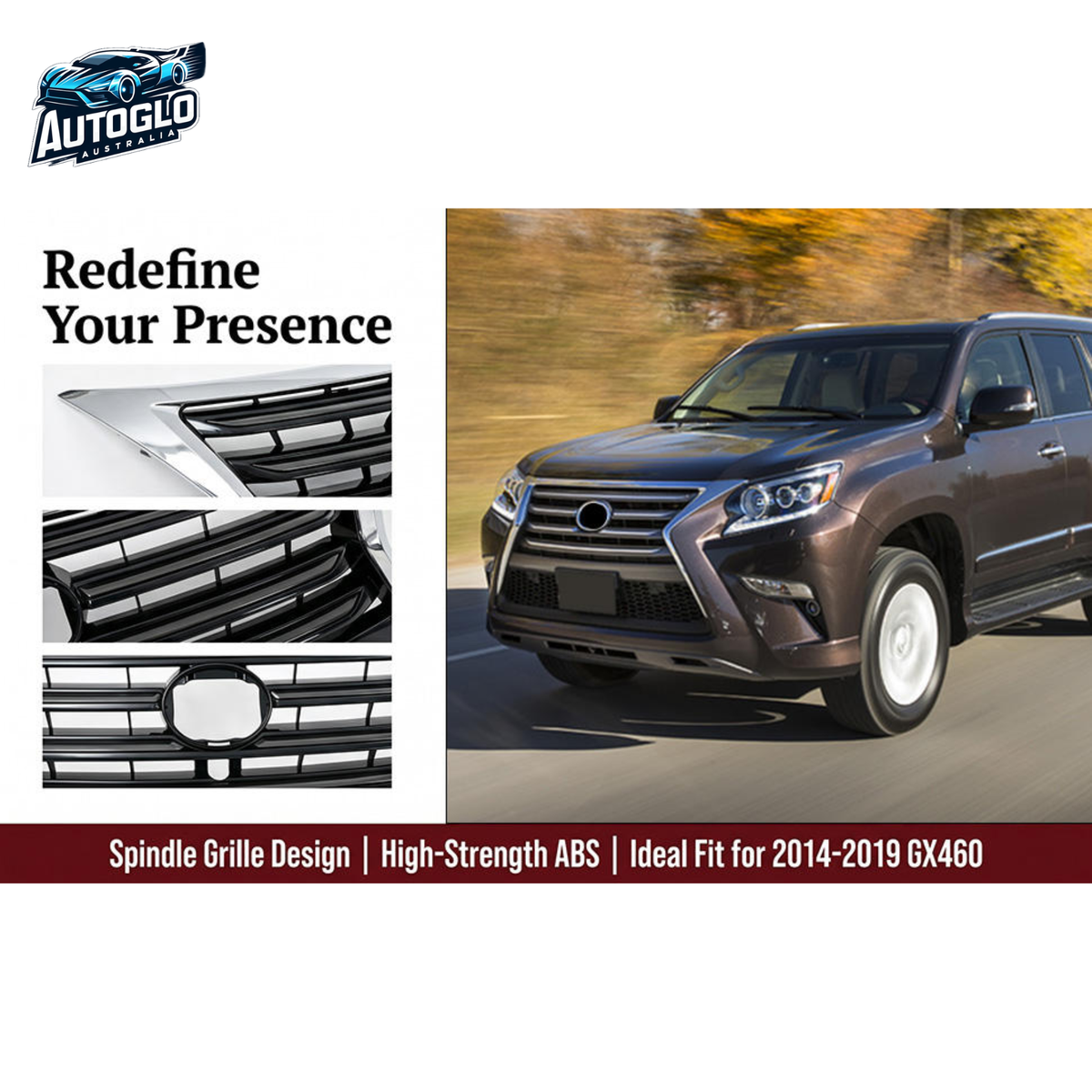 Autoglo Australia Lexus GX460 2010 to 2015 Grille Upgrade
