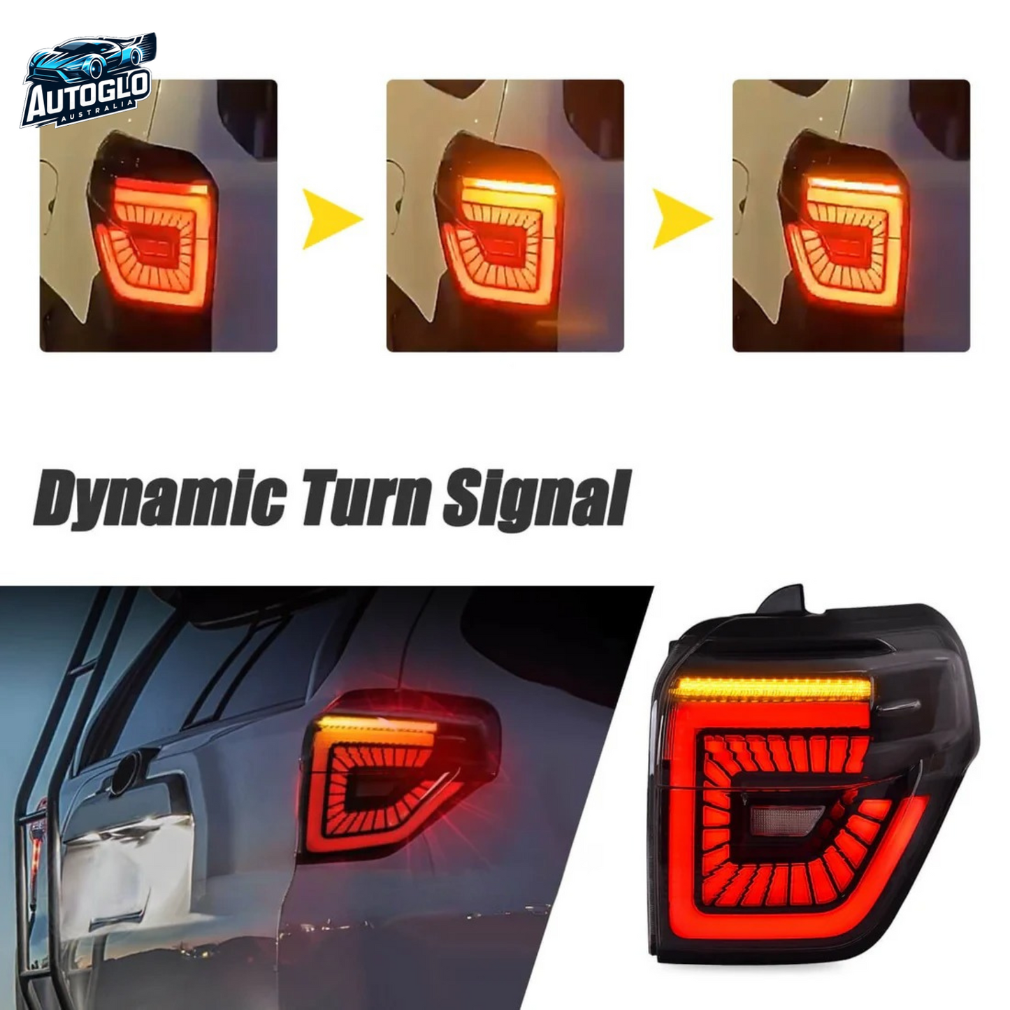 Autoglo Australia LED Tail Lights for Toyota 4Runner 2010-2023 SR5 TRD Off Road Lmited