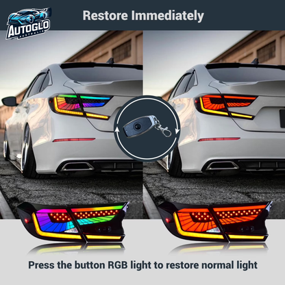 Autoglo Australia 10th Gen Honda Accord RGB Tail Lights (2018–2022)