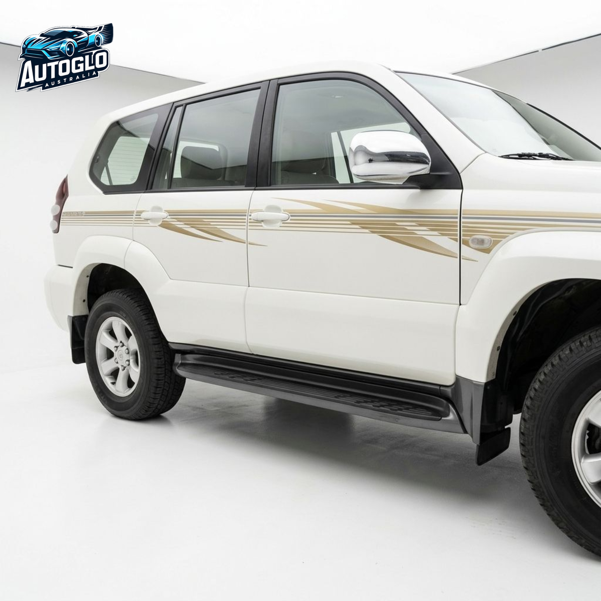 Autoglo Australia Toyota Prado FJ120 2003–2009 Running Boards Side Steps