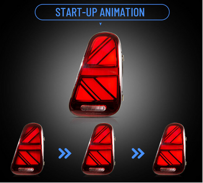 VLAND LED Tail Lights For 2001-2006 Mini Cooper R50 R52 R53 W/Sequential Signal