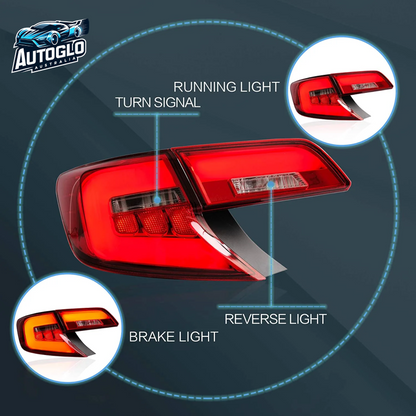 VLAND Full LED Tail Lights For 2012 2013 2014 Toyota Camry