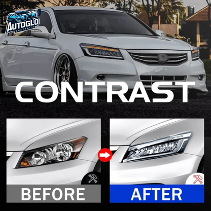 Autoglo Australia 2008-2012 FULL LED Headlights For Honda Accord DRL Start up Animation