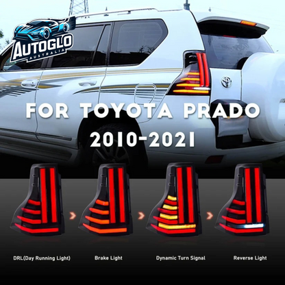Autoglo Australia 2010-2021 LED Tail Lights For Toyota Land Cruiser Prado
