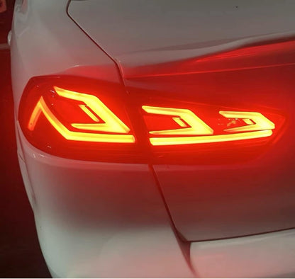 LED Red Lens Tail Lights for Mitsubishi Lancer 08-17 EVO X with Start Up Animation
