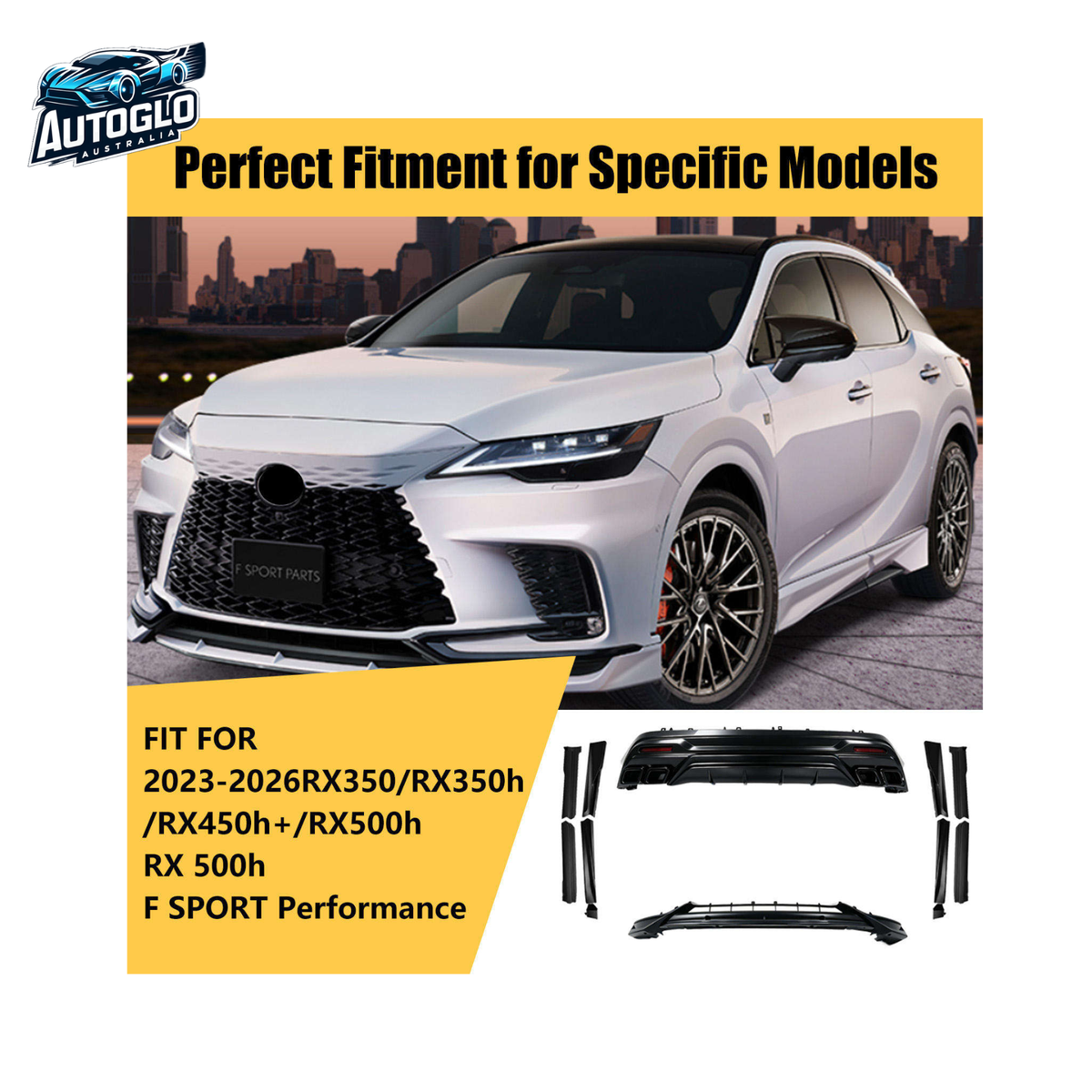 Autoglo Australia Lexus RX350/RX450/RX500 2023–2026 F Sport Carbon Body Kit