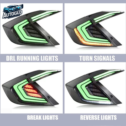 Autoglo Australia Honda Civic 10th Gen RGB Tail Lights 2016–2021