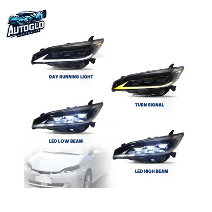 Autoglo Australia LED Headlights For Toyota Wish 2th Gen AE20 2009-2017