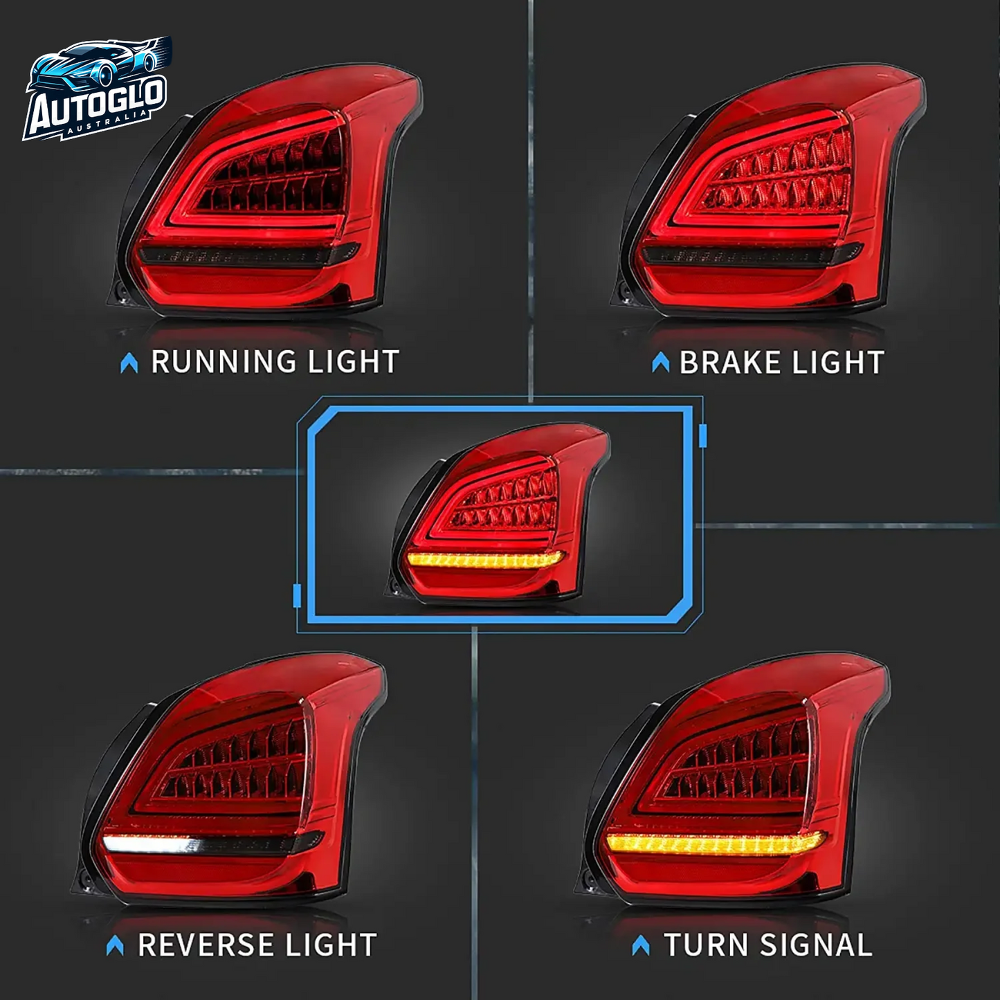 VLAND Full LED Taillights For Suzuki Swift Sport 2017-2019