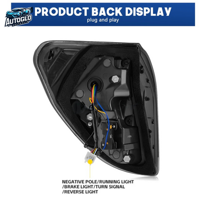 Autoglo Australia RGB LED Tail Lights for Toyota Rav4 3th GEN 2006-2012 DRL Start UP Animation