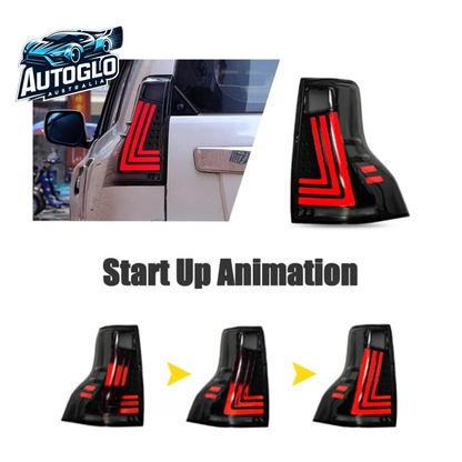 Autoglo Australia LED Tail Lights for Toyota Land Cruiser Prado 2010-2021