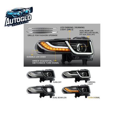 VLAND LED Headlights For Toyota Fj Cruiser With Grille 2007-2017