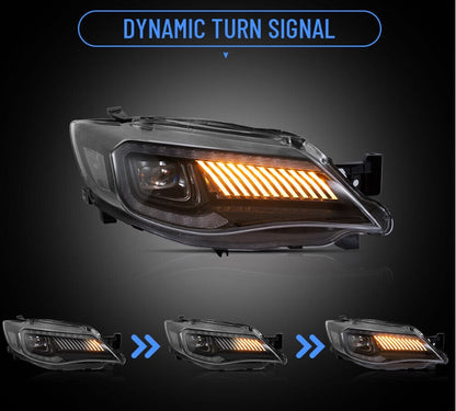 Full LED Headlights For 2008-2014 Subaru Impreza 2008-2014 Subaru WRX Front Lamp