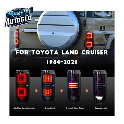 Autoglo Australia Full LED 1984-2021 Tail Lights For Toyota Land Cruiser