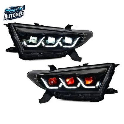 Autoglo Australia 2011-2013 Toyota Highlander LED Headlights Demon eyes