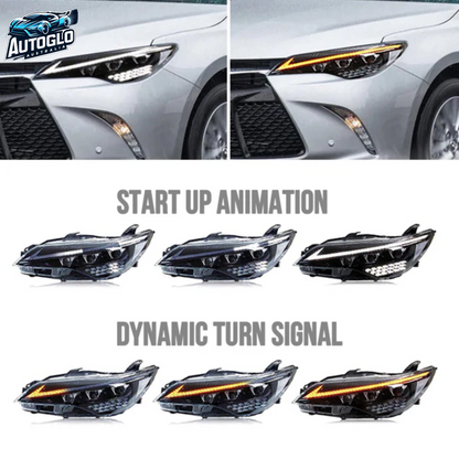 Autoglo Australia LED Headlights For Toyota Camry 2015-2017 DRL Start UP Animation