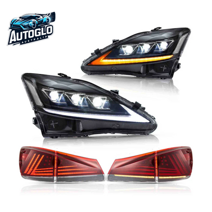 VLAND Full LED Headlights + Taillights For 2006-2013 Lexus IS 250 350 F