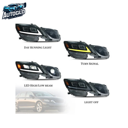 Autoglo Australia LED Headlights For Lexus Gs Gs300/350/430/460/450h 3th Gen 2006-2011