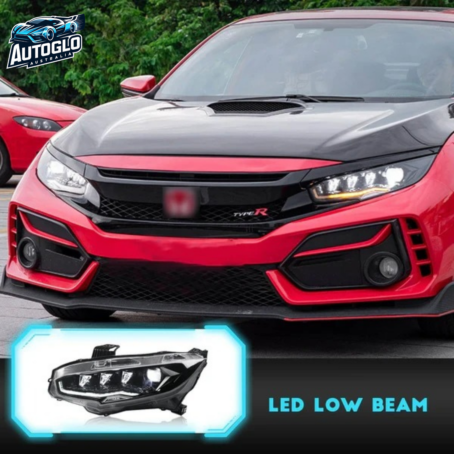 Autoglo Australia LED Headlights Compatible with Honda Civic 2016–2021