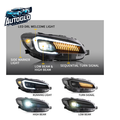 VLAND LED Projector Headlights For Subaru WRX 2015-2020 WRX STI 2015-2021