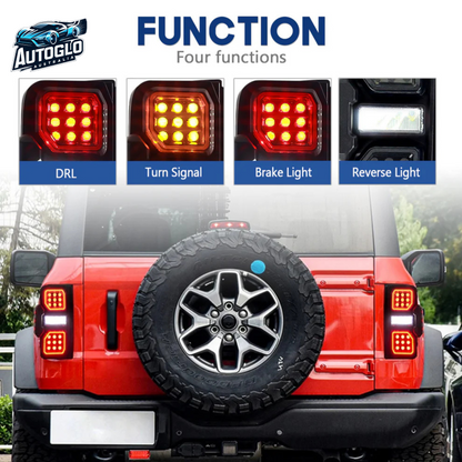 Autoglo Australia LED Tail Lights for Ford Bronco 6th Gen 2021–2024