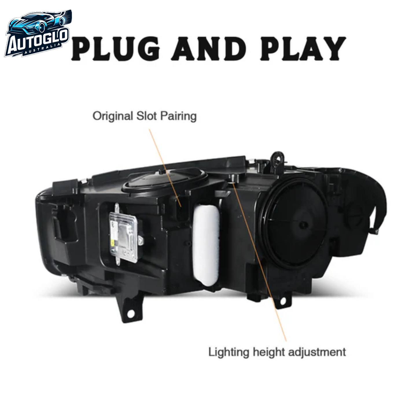 Autoglo Australia 2014-2018 LED Headlights For BMW X5 F15 X6 F16