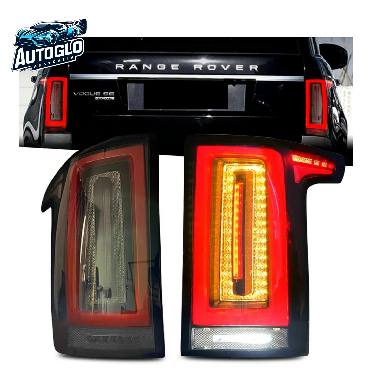 Autoglo Australia LED Tail Lights For Range Rover 2012-2021 4th Start UP Animation