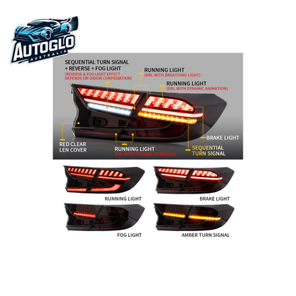 VLAND LED Tail Lights For Honda Accord 10th 2018-2022