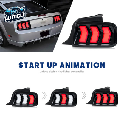 Autoglo Australia FULL LED Tail lights For Ford Mustang 2005-2009 Start UP Animation