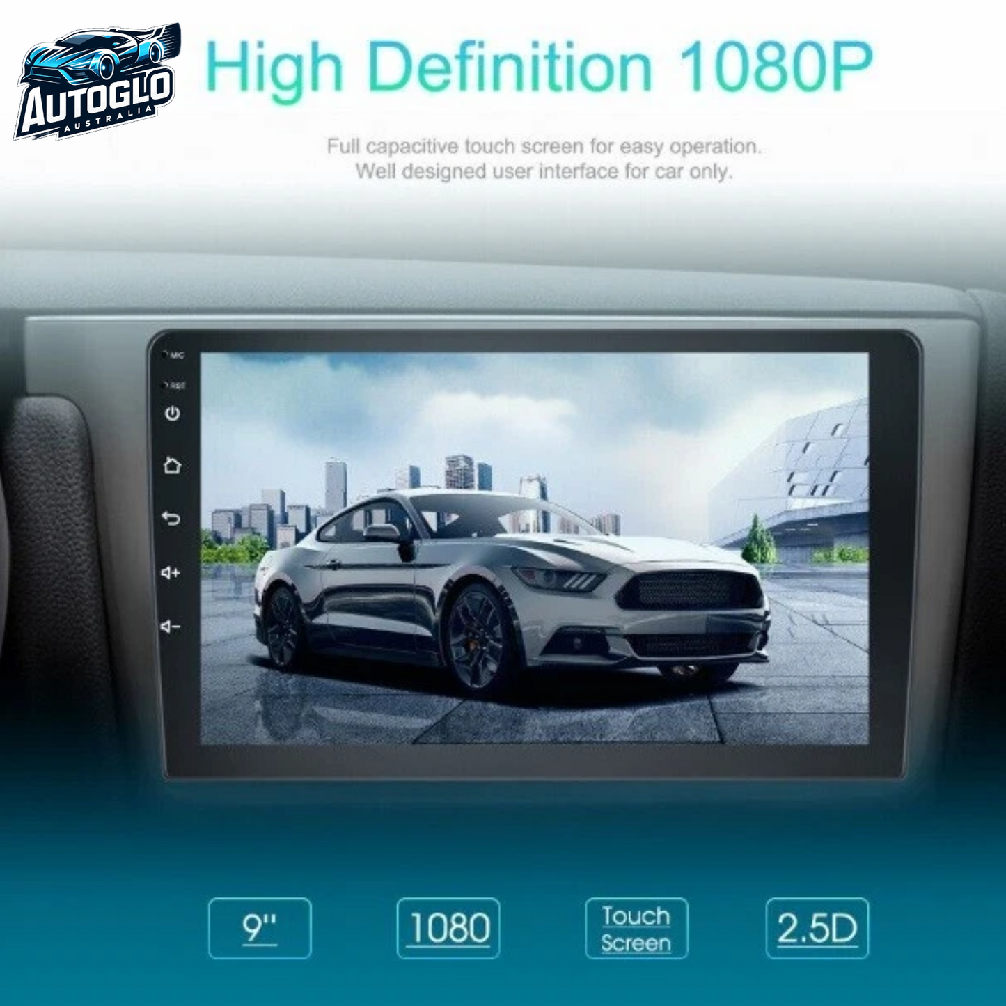 Autoglo Australia 9" CarPlay Android For HYUNDAI ELANTRA (2007-10) GPS BT WiFi 2GB+32GB Android11