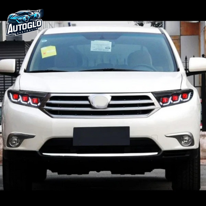 Autoglo Australia 2011-2013 Toyota Highlander LED Headlights Demon eyes