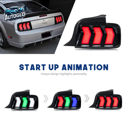 Autoglo Australia LED RGB Tail lights For Ford Mustang 2005-2009 Rear Lamp