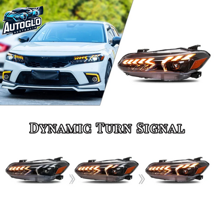 Autoglo Australia LED Headlights for 2022-2023 11th Gen Honda Civic with Start UP V2
