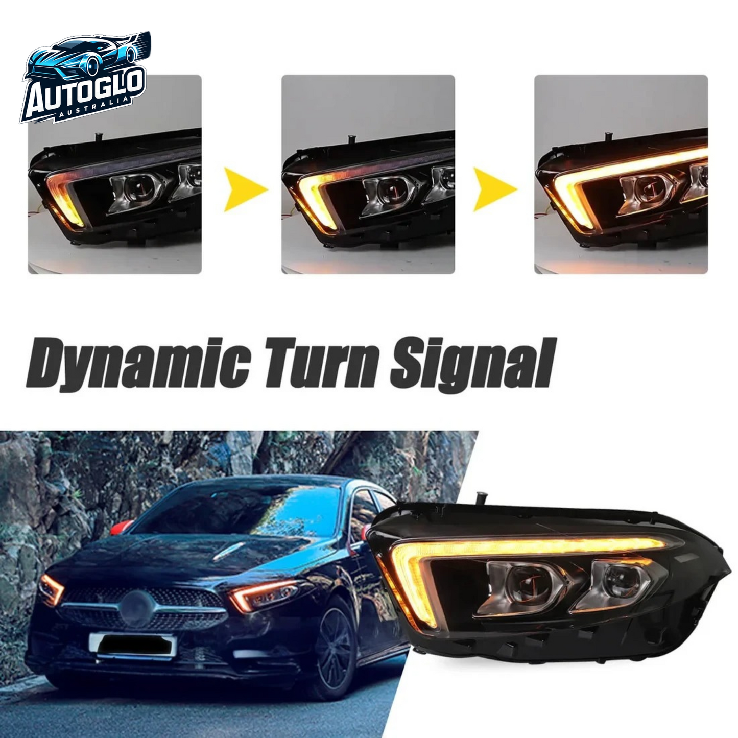 Autoglo Australia LED Headlights for 2018-2022 Mercedes A180
