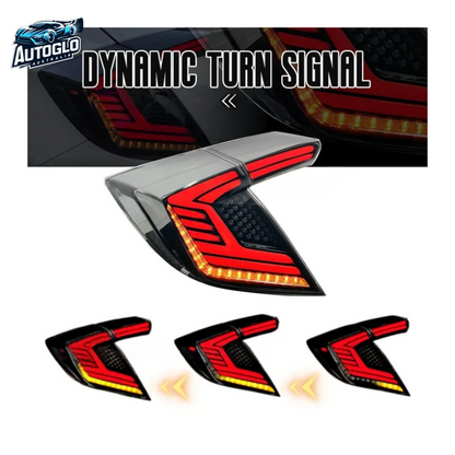 Autoglo Australia Rear Lamp for Honda Civic Hatchback 2017-2021 Taillights