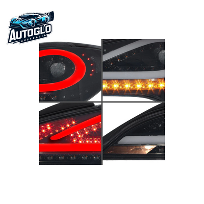VLAND LED Smoked Taillights For 2010-2016 Hyundai Genesis Coupe w/Sequential
