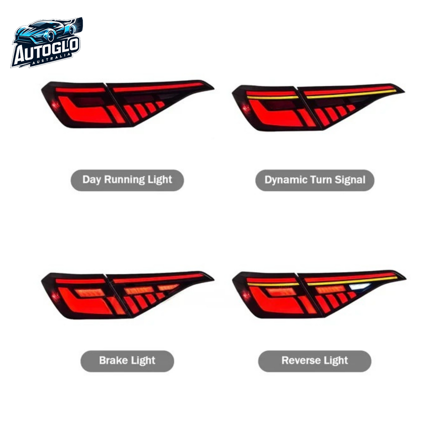 Autoglo Australia LED RGB Taillights For 2022 and 2023 Honda Civic
