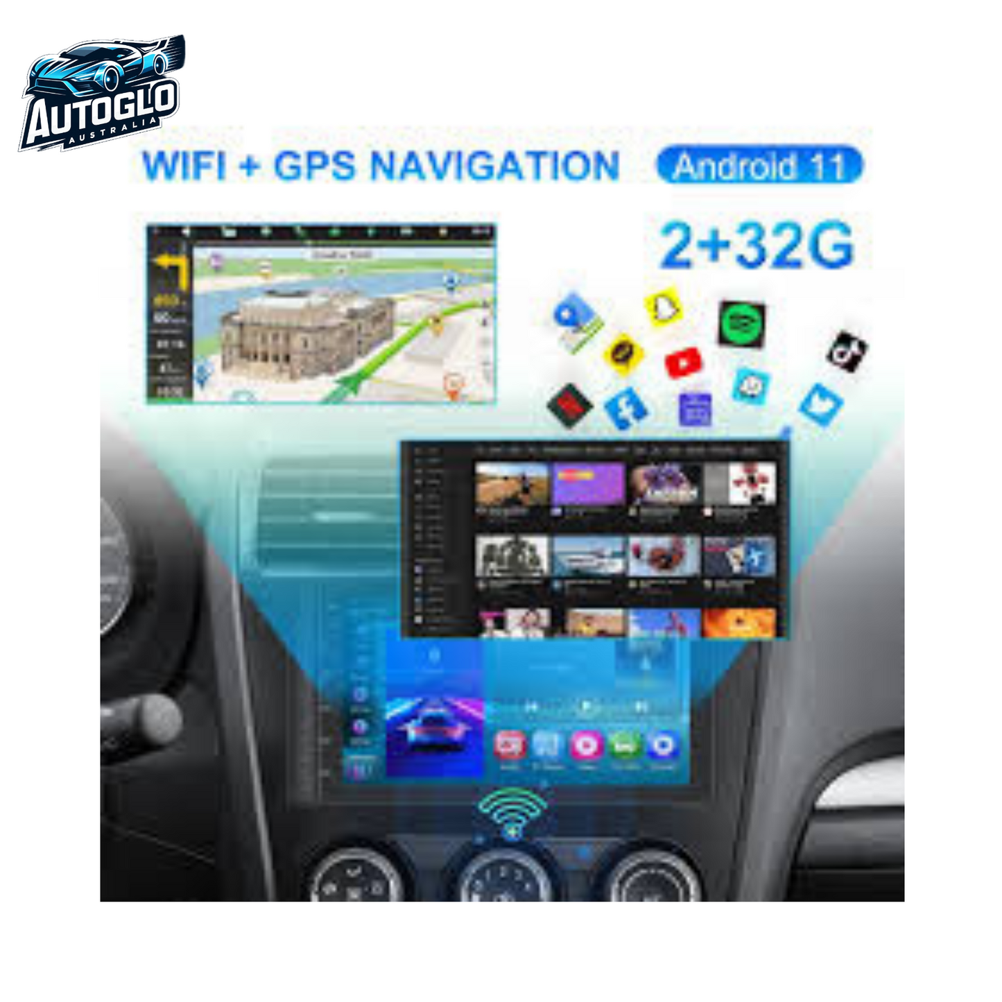 Autoglo Australia 9" (2G+32G) GPS BT WiFi CARPLAY ANDROID Stereo for NISSAN PATHFINDER C (2012-20)