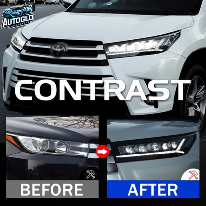 Autoglo Australia LED Headlights For Toyota Highlander Start UP Animation 2016 2017 2018 2019
