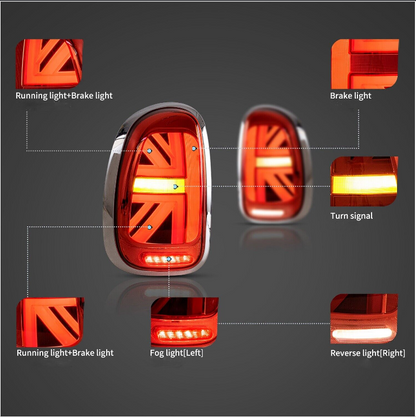 For 2010-2016 Mini Cooper Countryman R60 LED Tail Lights With Start-UP Animation
