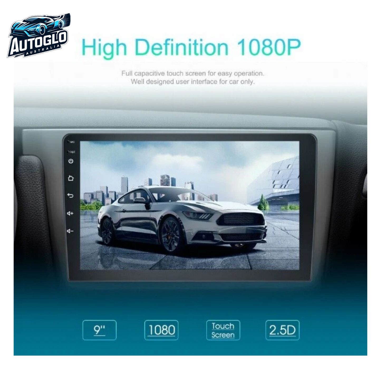 Autoglo Australia 9" CarPlay Android 13 Stereo For TOYOTA YARIS (2012-18) GPS BT WiFi 2GB+32GB