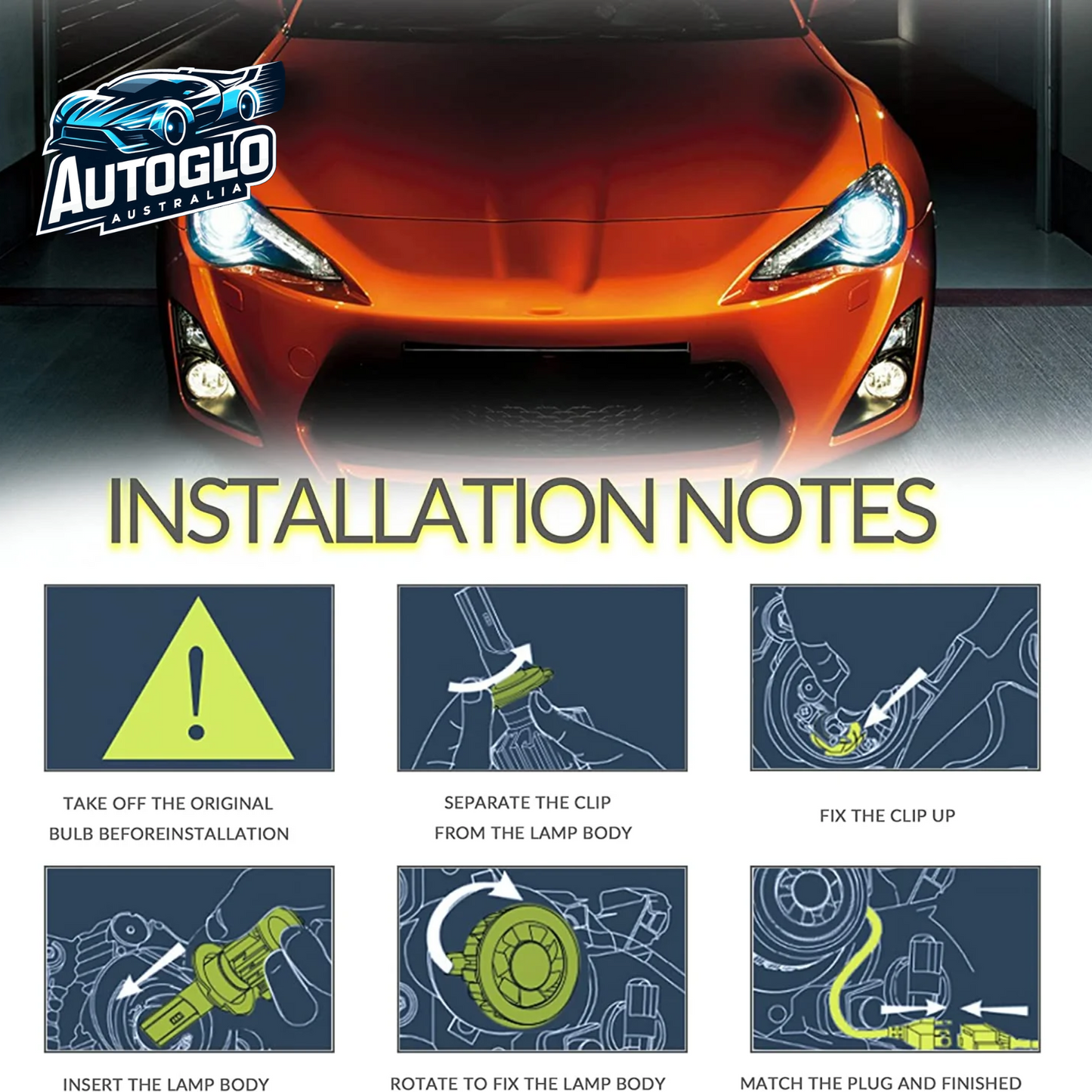 VLAND LED Projector Headlights  Fit for 2012-2015 Hyundai Elantra【Avante MD】